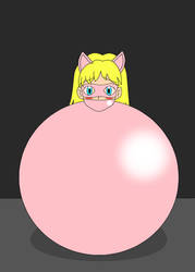 Pink Pussycat Ball Bound by laprasking