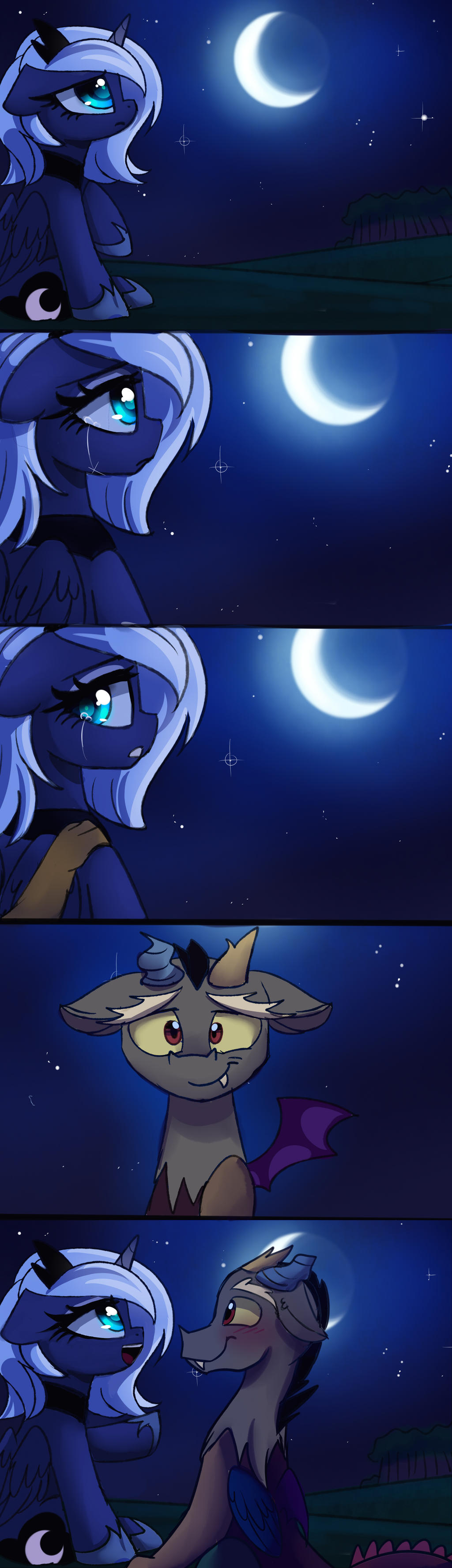 moonlight. Lunacord comic by ElementalOkami on DeviantArt