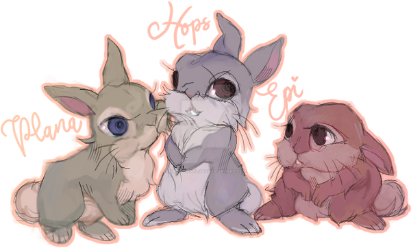 Deviantart Sir Rabbits 15 Rabbits but only 3 by babybunnyloaf on DeviantArt