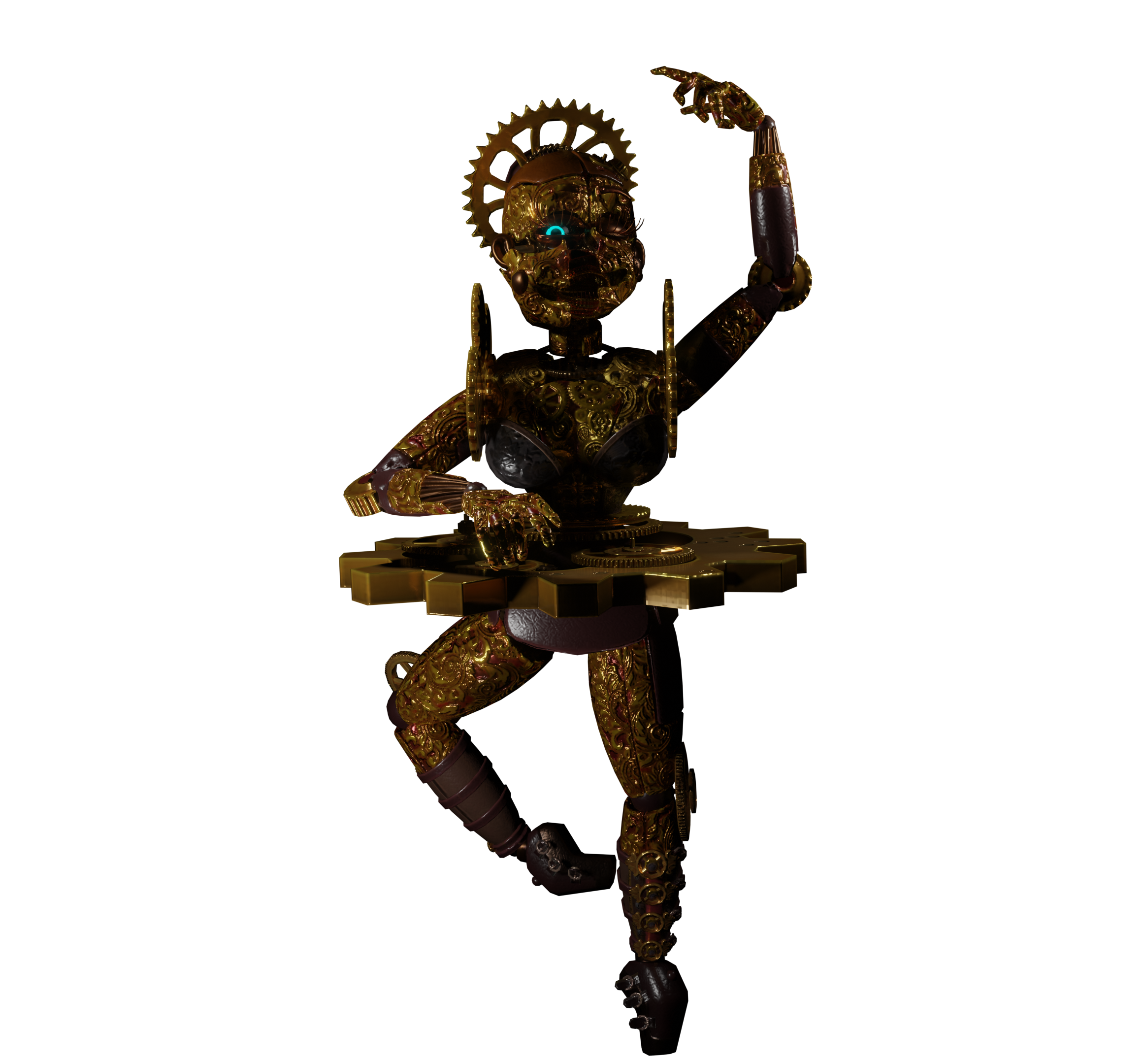 Clockwork Bellora (FNaFAR/Blender) Clockwork Ballora release by Emirhan012 on DeviantArt