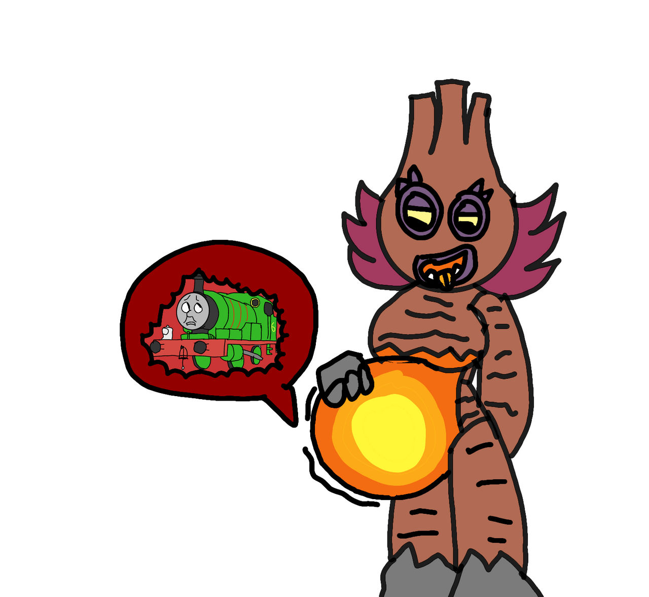 Kayna Kayna eats Percy by randomguyryye on DeviantArt