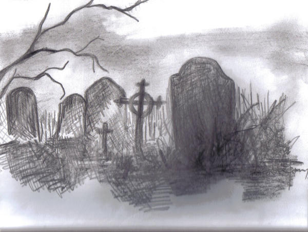 cemetery sketch by vincent-child on DeviantArt