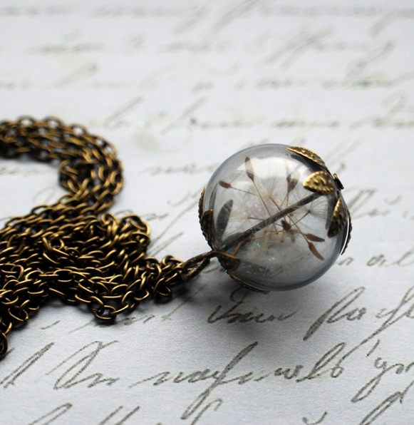 Dandelion Necklace 2 - Make A Wish by junmoore Dandelion Necklace 2 - Make A Wish by junmoore