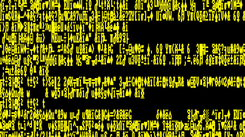 Yellow Matrix Blue Screen of Death Background by rejeje on DeviantArt