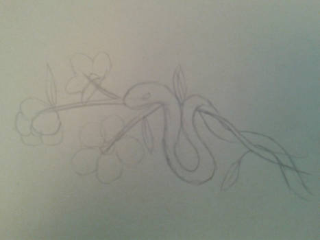 Snake on a branch Sketch