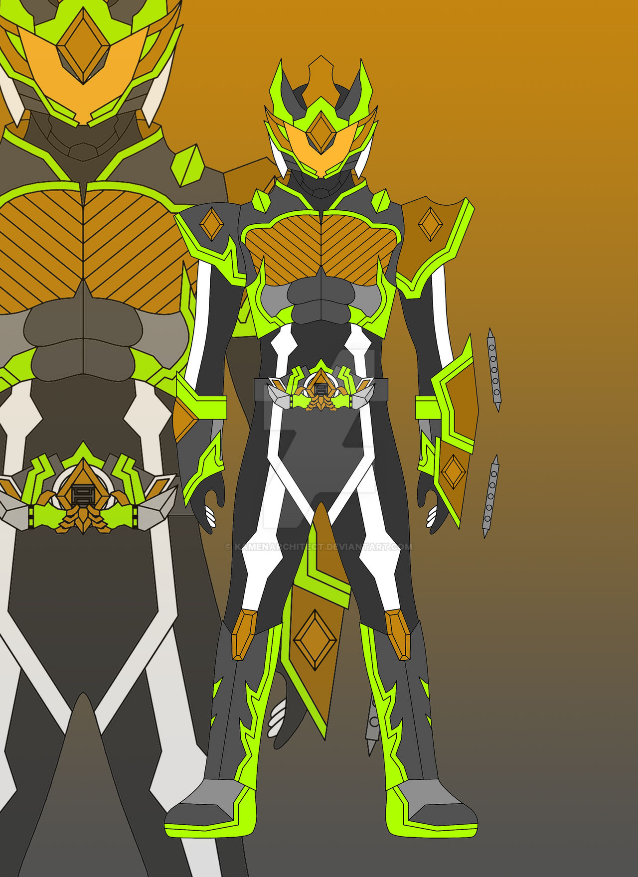 Kamen Rider Gaku - Mammon Topaz by Kamenarchitect on DeviantArt