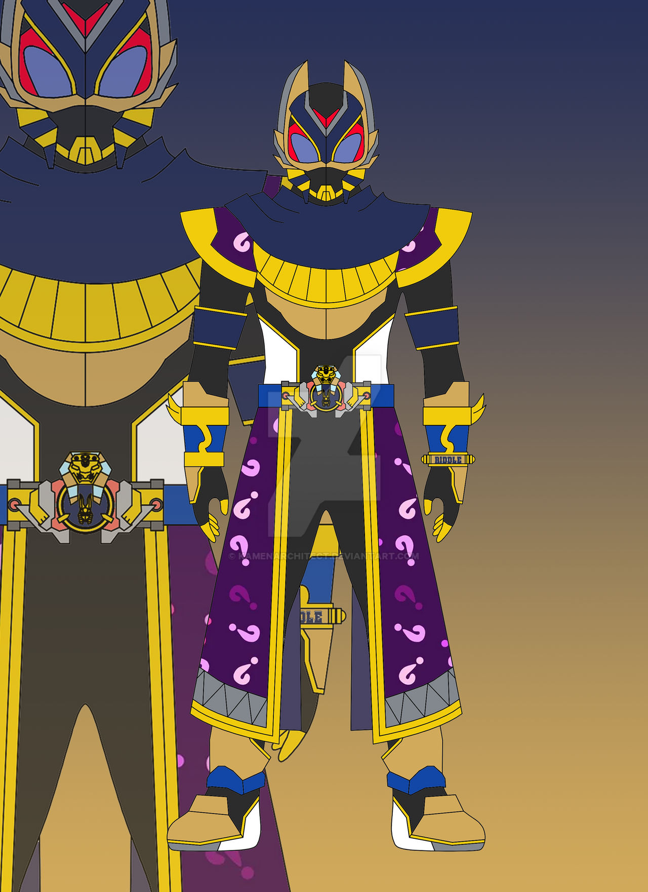 Kamen Rider Sphynx - Riddle Puzzle (Base) by Kamenarchitect on DeviantArt