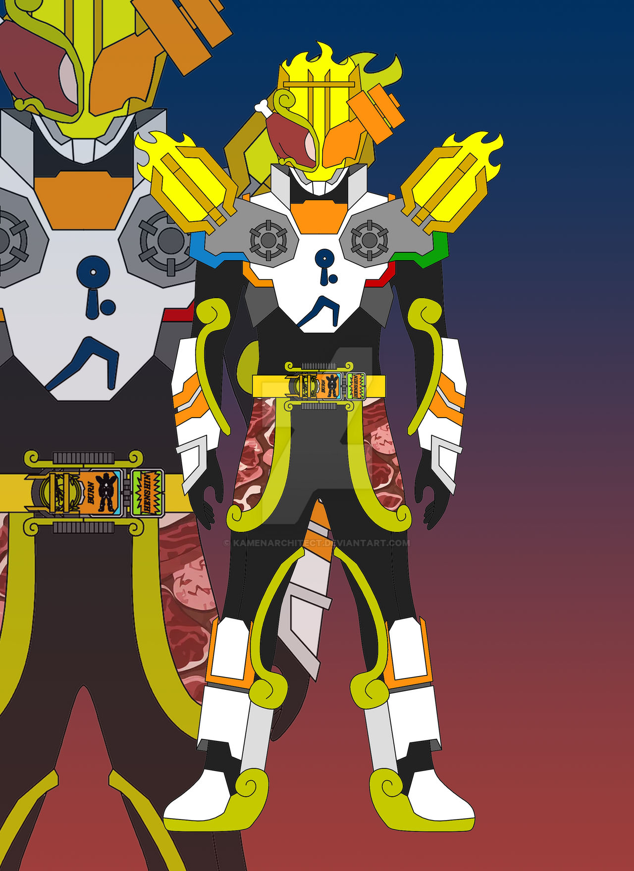 Kamen Rider Famble - Meat Weightlifting by Kamenarchitect on DeviantArt