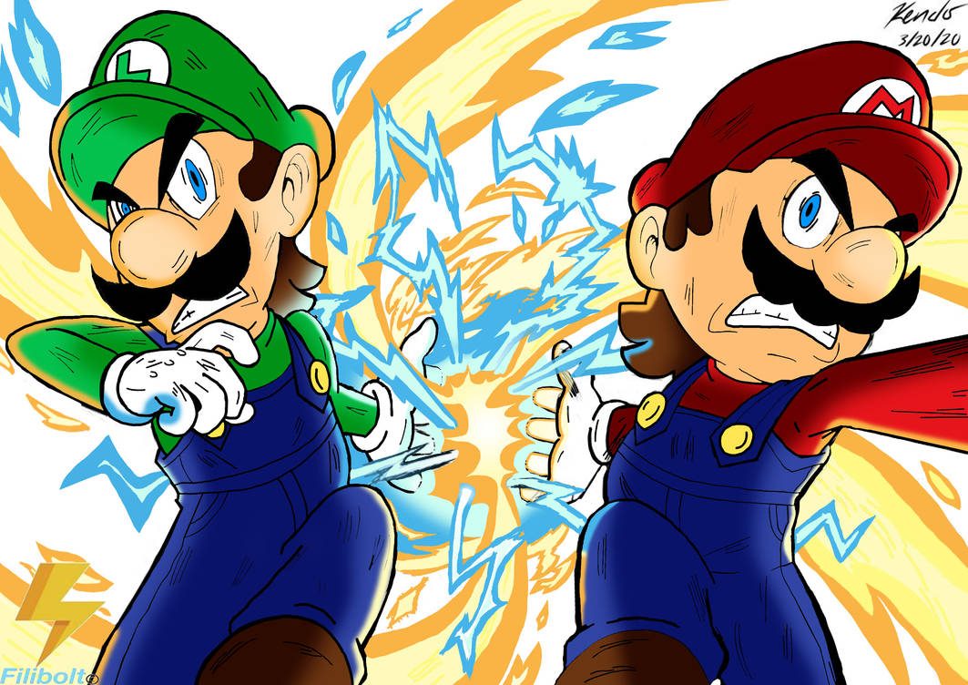 Mario and Luigi: Final Bros Attack! (Colored) by filibolt on DeviantArt