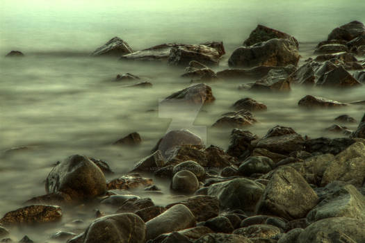 Rockey lake Shore