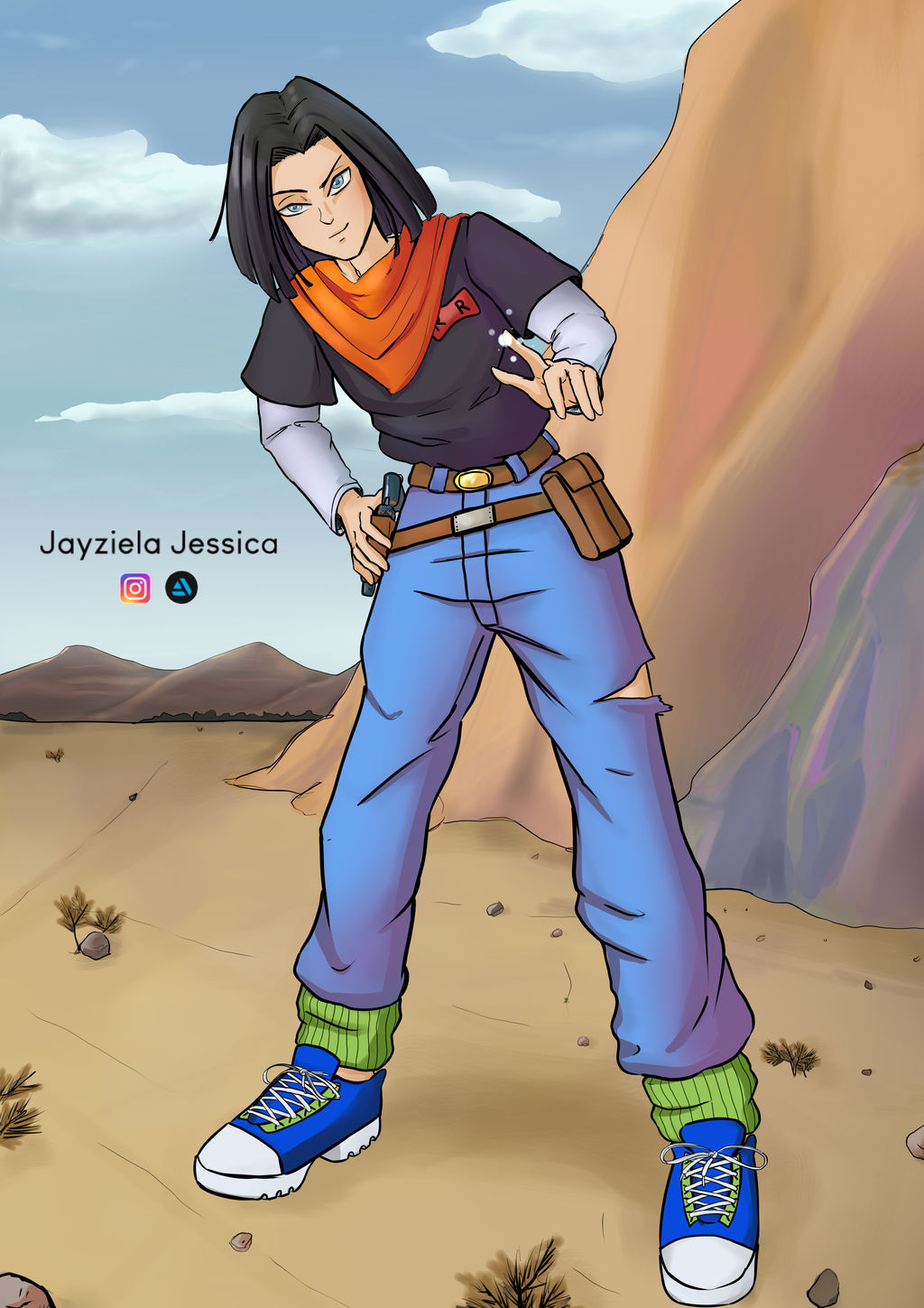 Androide 17 - Fanart by Jayziela on DeviantArt