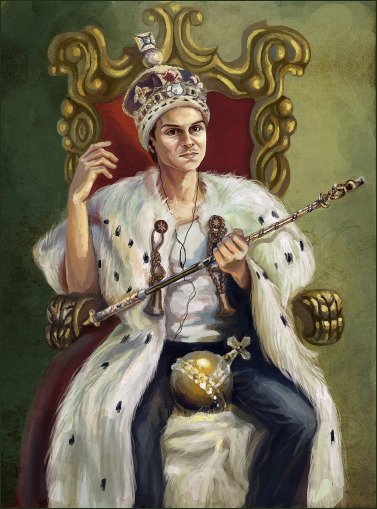 Картина короля на троне