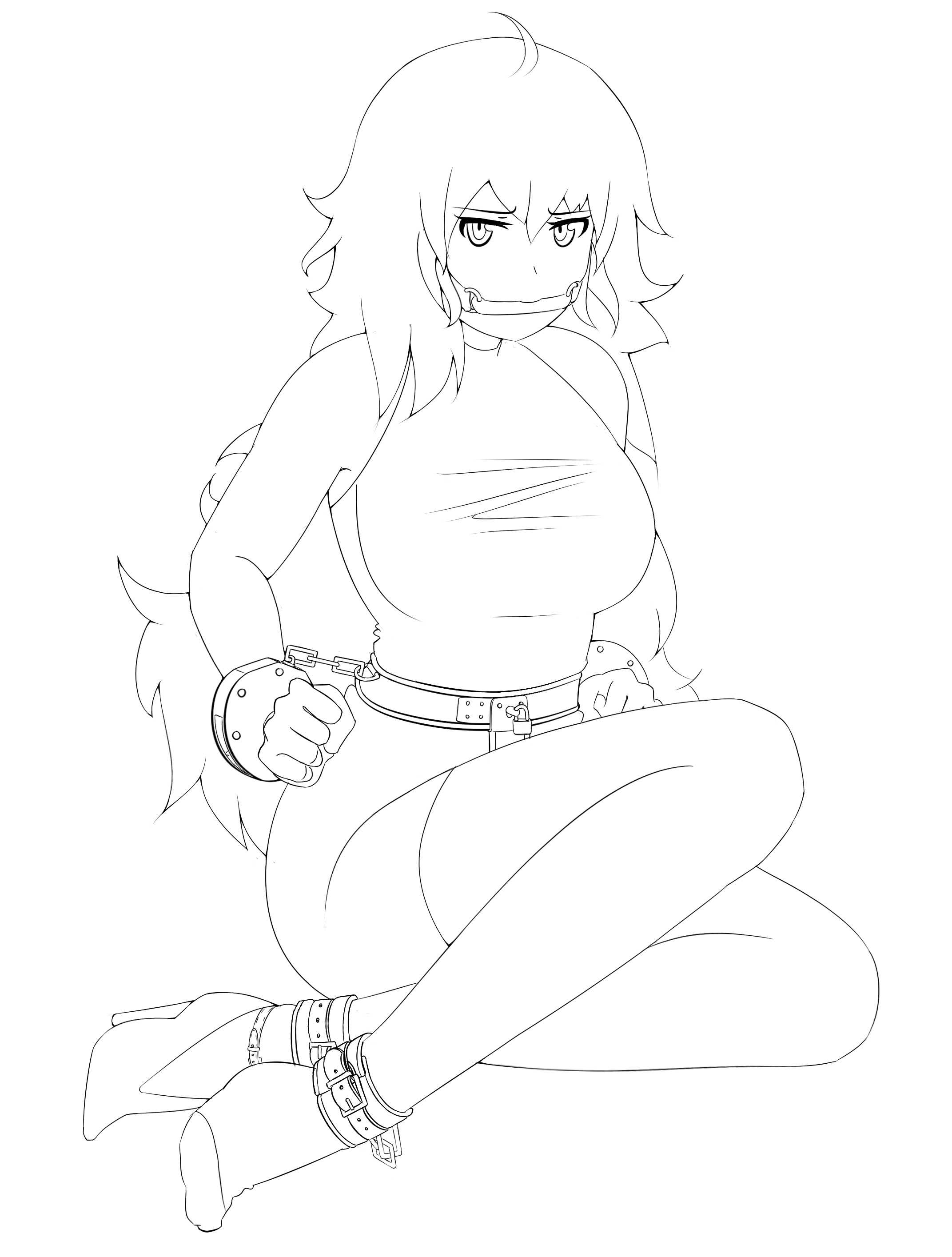 Yang Xiao Long (Lines) [Commission]