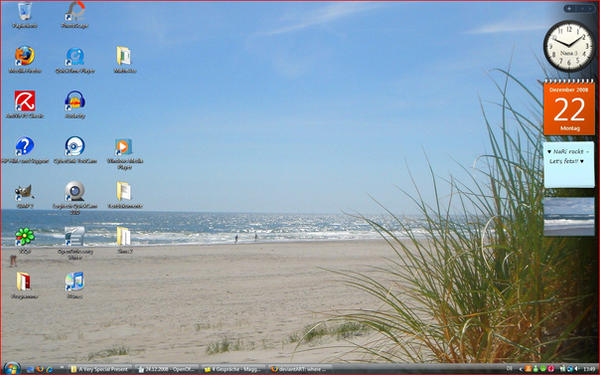 On the beach - new desktop