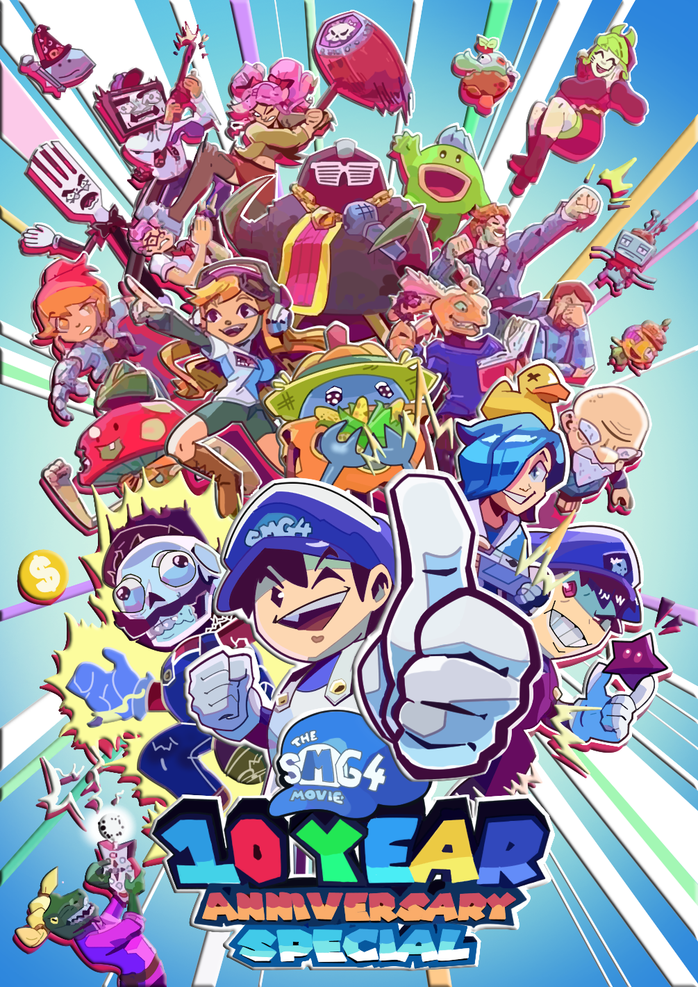 SMG4 10th Anniverysary Special Poster Redraw by PrincessSwordHeart on ...