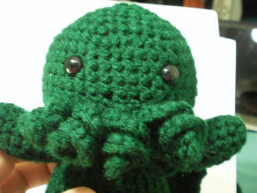 Amigurumi cthulhu close-up