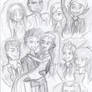 Robin and Starfire - The Wedding Sketch Dump