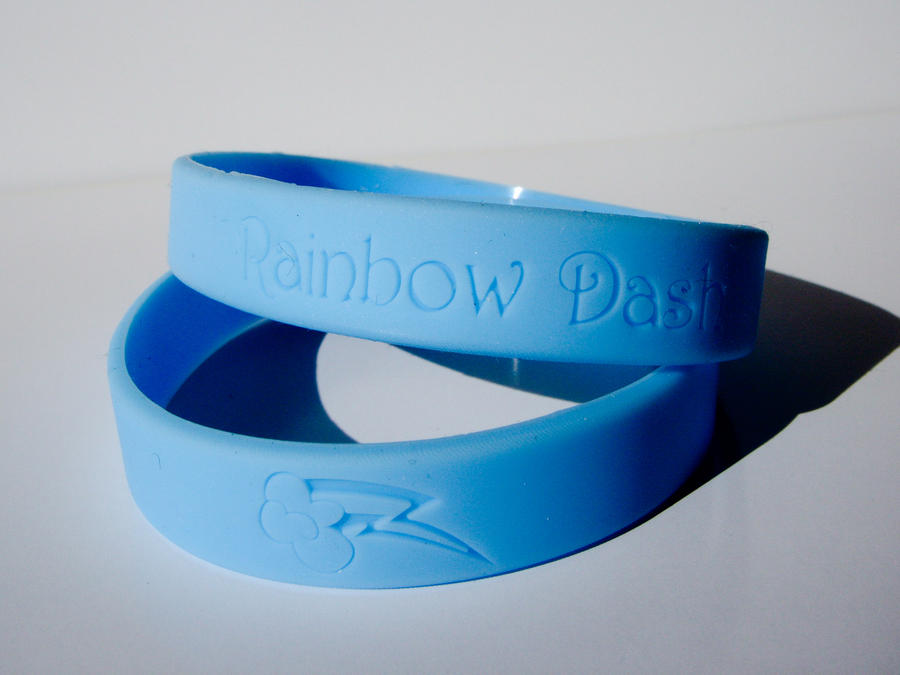 mlp:fim Rainbow dash silicone wristband