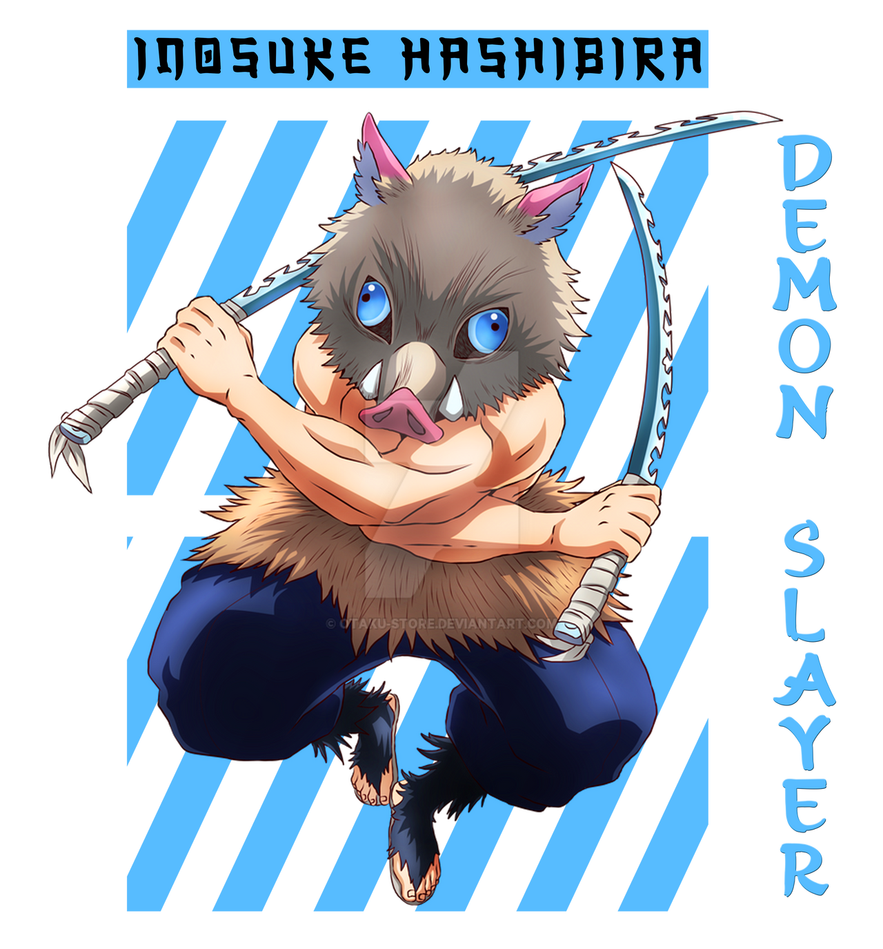 Inosuke Hashibira Design 3 by Otaku-Store on DeviantArt