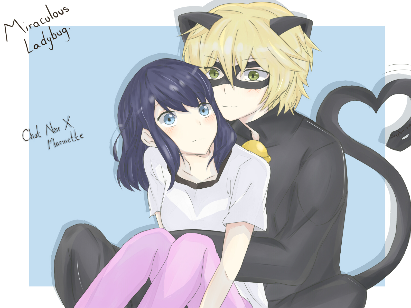 Miraculous Ladybug. Marichat (~ouo)~ by Sapphire240400 on DeviantArt Miraculous Ladybug. Marichat (~ouo)~ by Sapphire240400 on DeviantArt