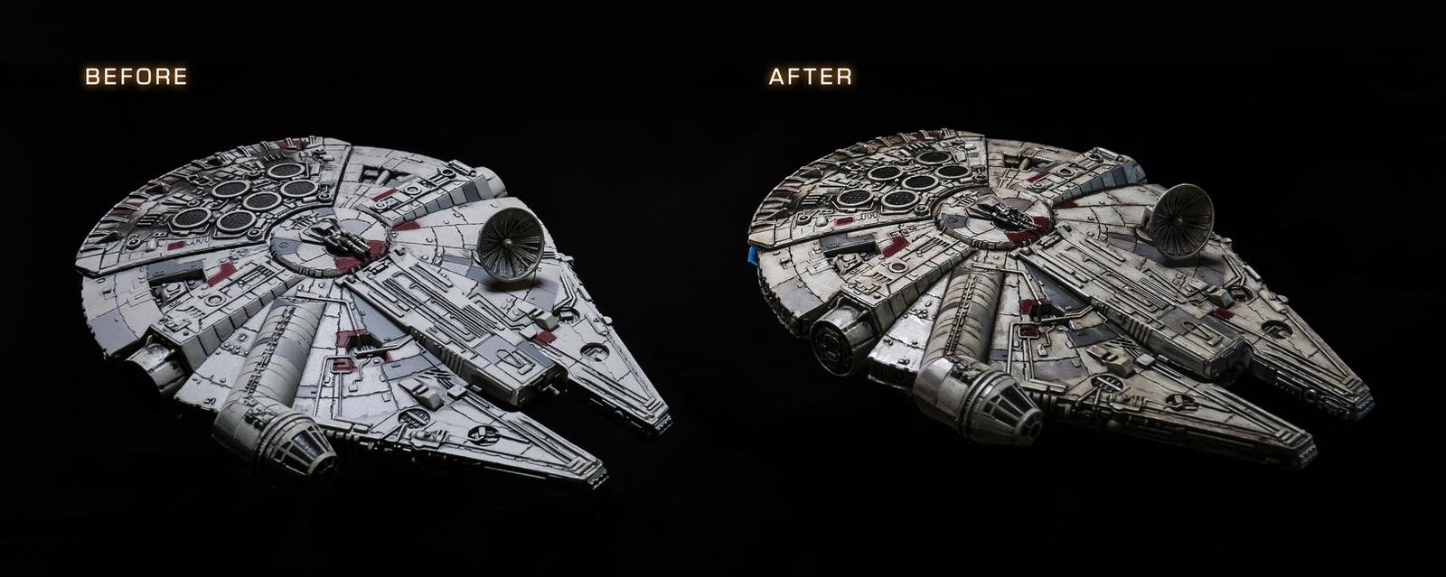 Falcon Before and After