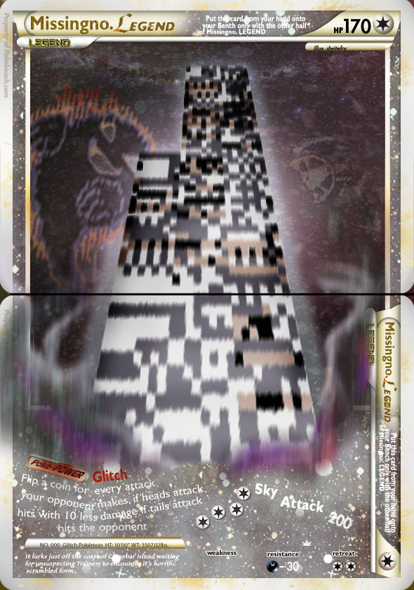 Missingno LEGEND fake card