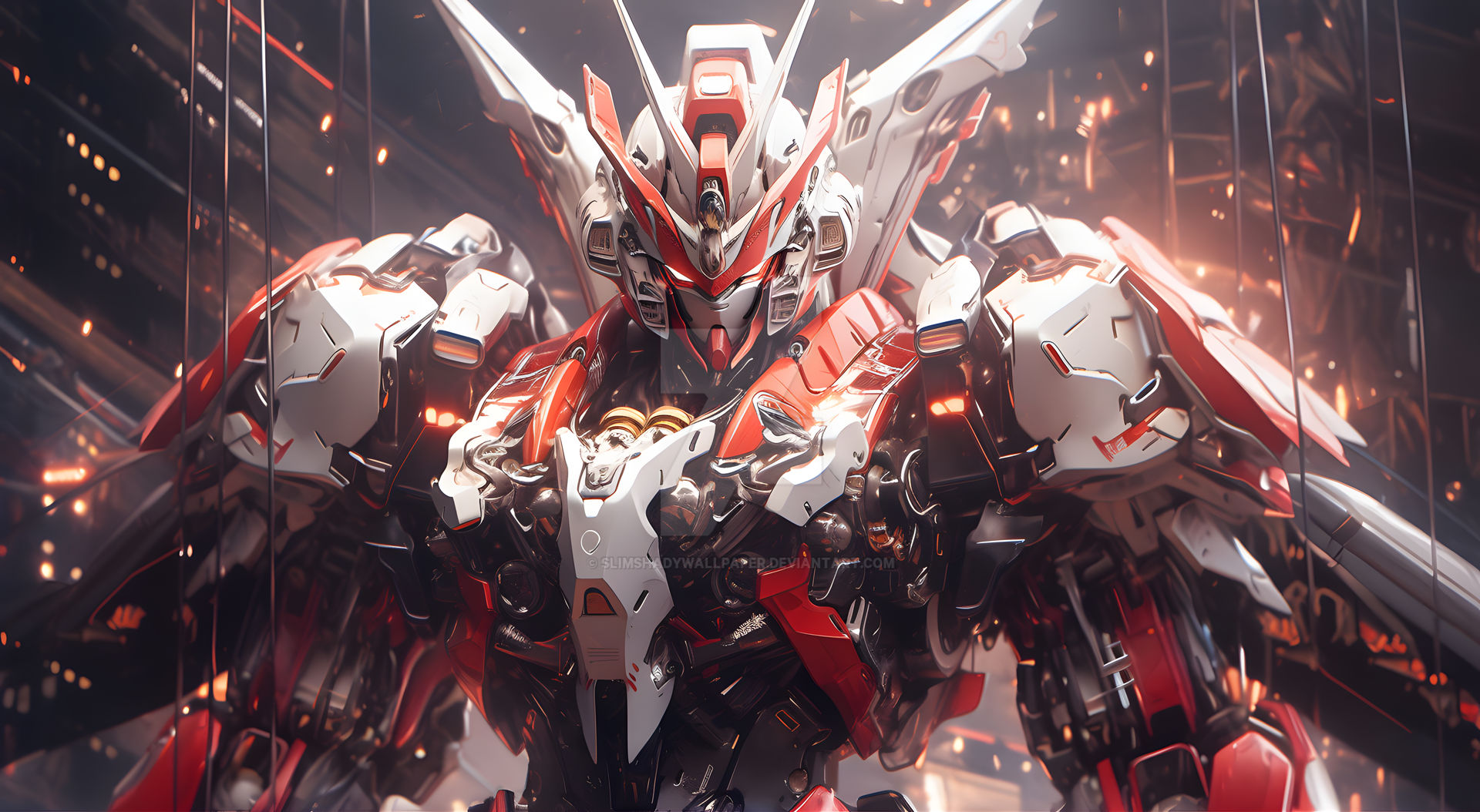 Red Gundam by SlimShadyWallpaper on DeviantArt