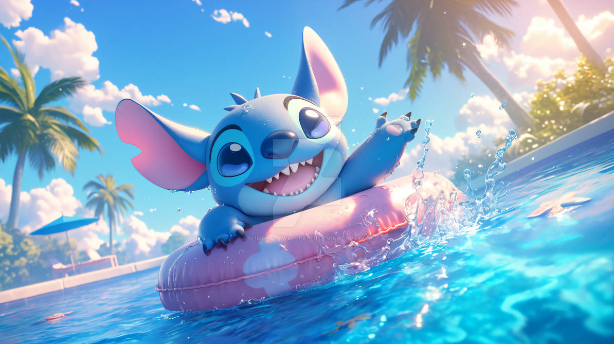 Stitch Pool Raft Stitch | Pool party by SlimShadyWallpaper on DeviantArt