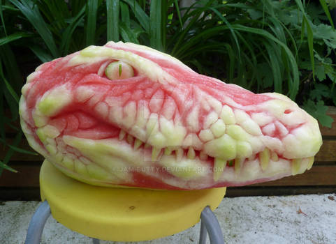 Alligator Watermelon Carving