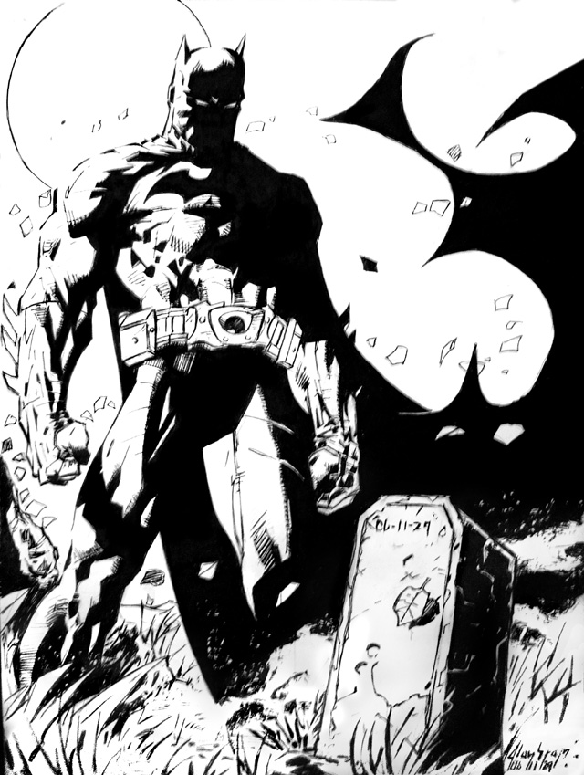 Batman Hush Inked Study, End