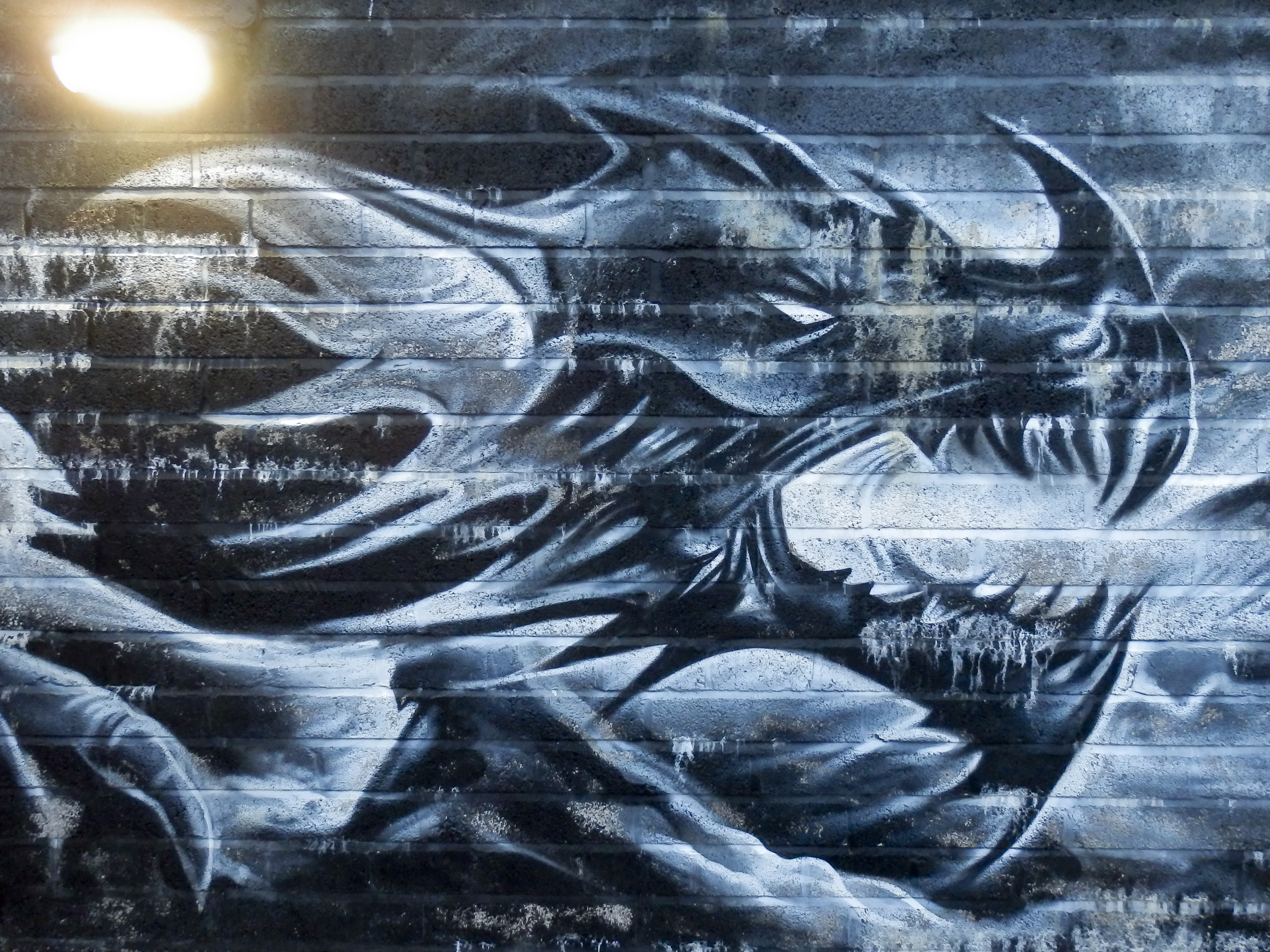 Brick Dragon Mural