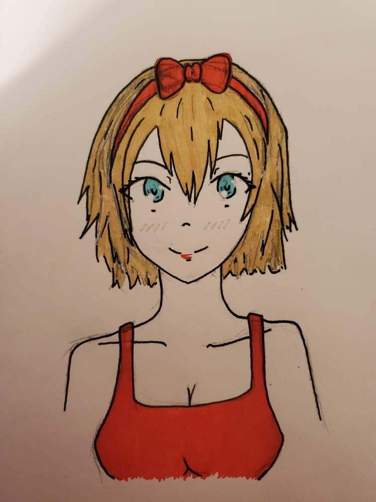 Anime Girl Sketch With Colors By XxXMinaChanXxX On DeviantArt anime-girl-sketch-with-colors-by-xxxminachanxxx-on-deviantart