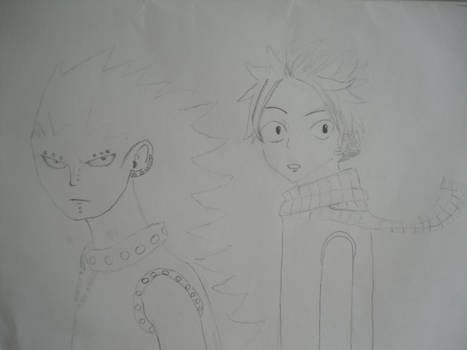 Natsu et Gajeel Fairy Tail