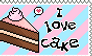 Free Stamp: I love Cake