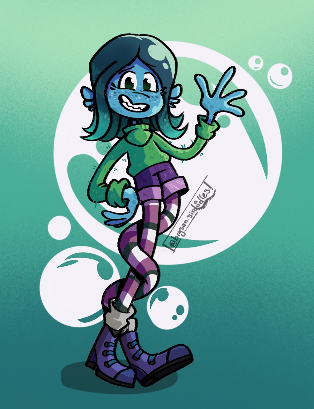 Ruby Rue Man Ruby Gillman: Teenage Kraken by brysonsirdoodles on DeviantArt