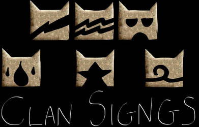 .:Clan signs:. by StripesKitty