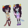 Hipster Nepeta and Pastel goth Meulin