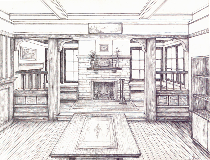 Wood House interior by Steve-Art on DeviantArt