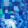 Blue puddle square peg