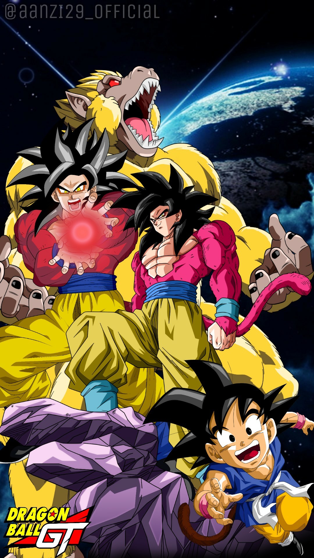 Goku ssj4 in Dragon Ball Gt style by daimaoha5a4 on DeviantArt