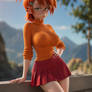 Frankie dressed as Velma