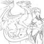 WoW - Draenei and Dragon