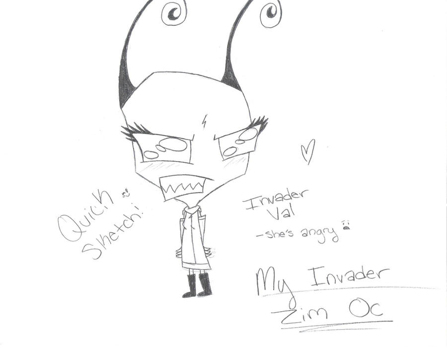 Invader Val My inavder zim OC by InvaderVal12 on DeviantArt