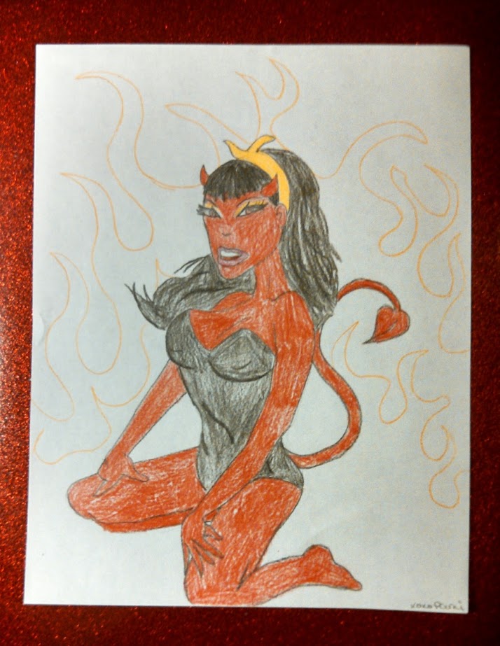 Pin-up devil girl