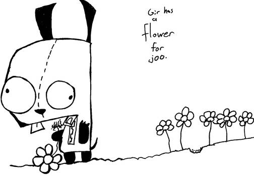 Gir and a Flower