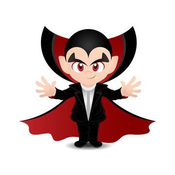 colorful cute vampire cartoon vector for halloween. 3484050 Vector Art at  Vecteezy