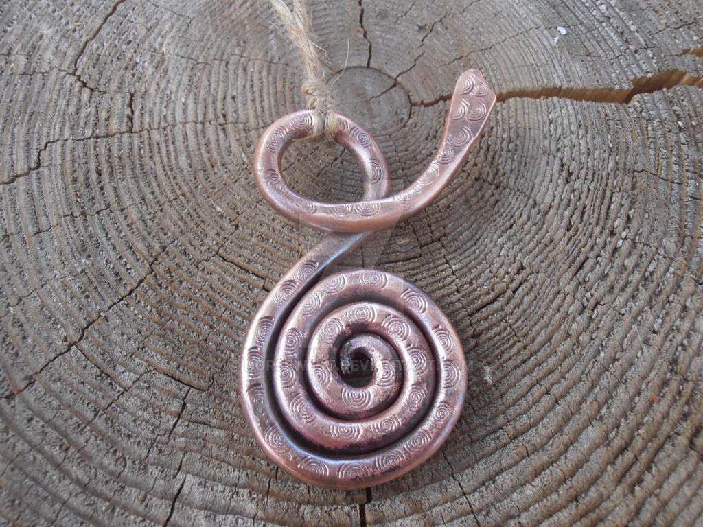 Solid Viking Copper Serpent