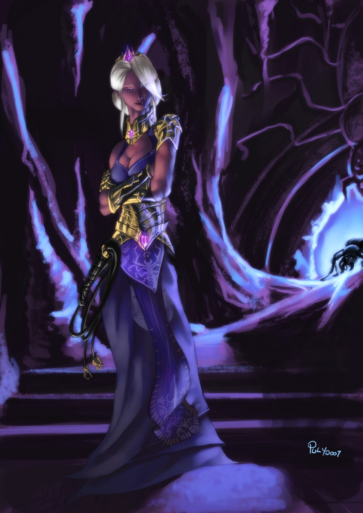 Comission : Drow Priestess