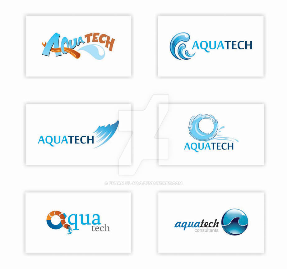 Aqua Tech Logo by Ehsan-ul-Haq on DeviantArt