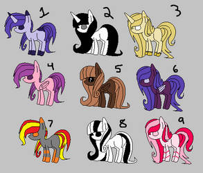 Pony Adoptables (Even more of them!)